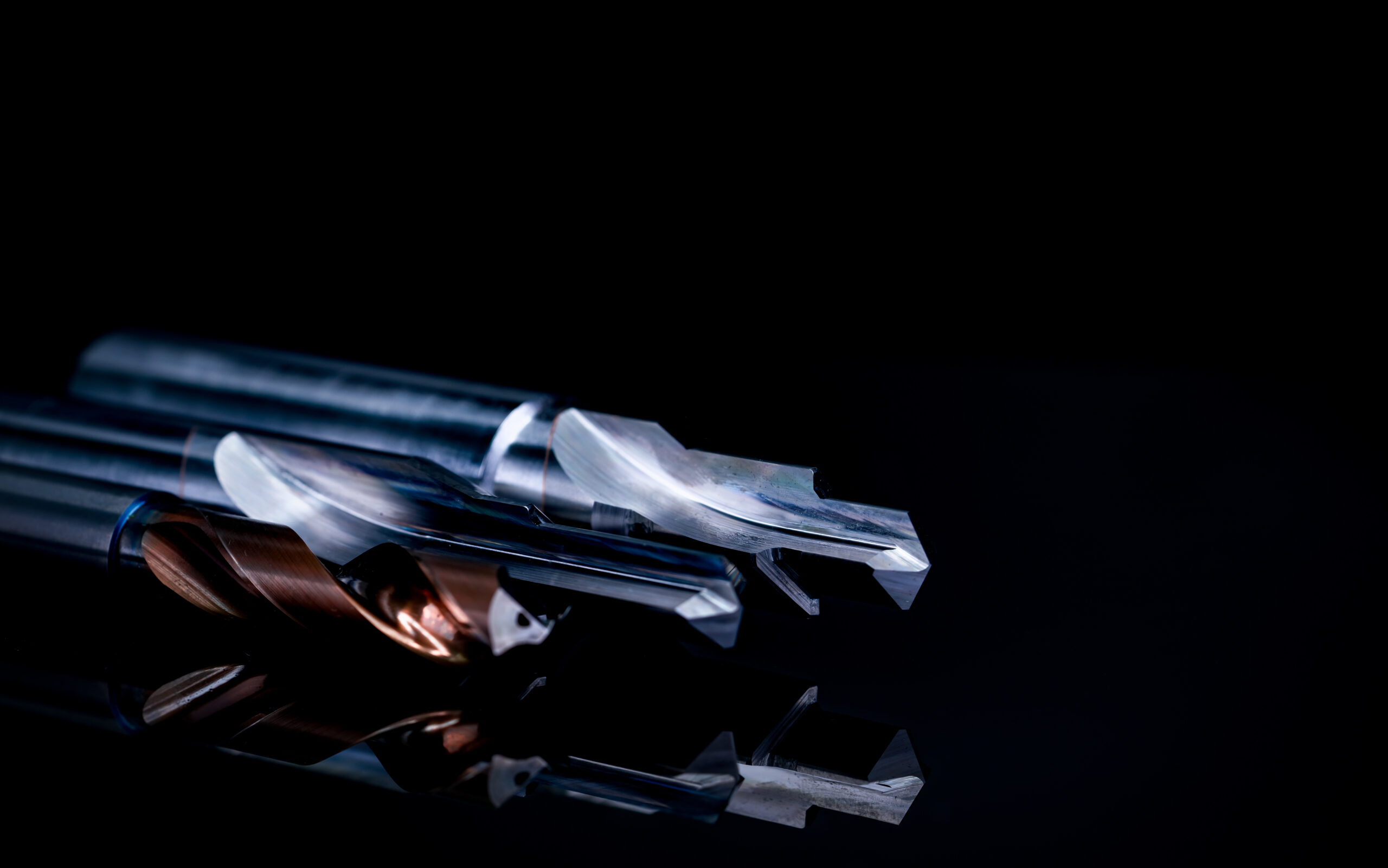 Special tools isolated on dark background. Made to order special